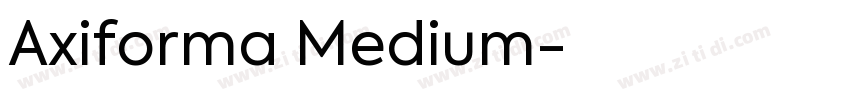 Axiforma Medium字体转换